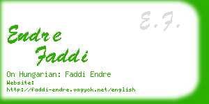 endre faddi business card